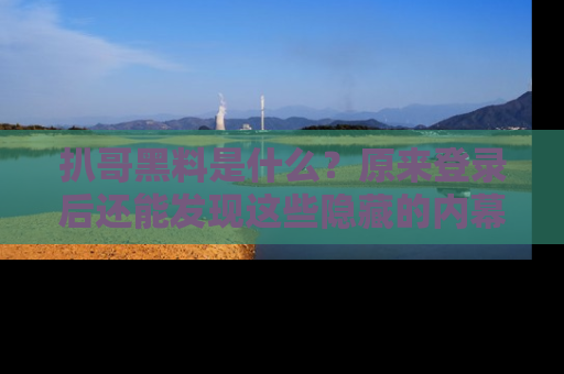 扒哥黑料是什么？原来登录后还能发现这些隐藏的内幕！