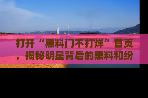 打开“黑料门不打烊”首页，揭秘明星背后的黑料和纷争真相！