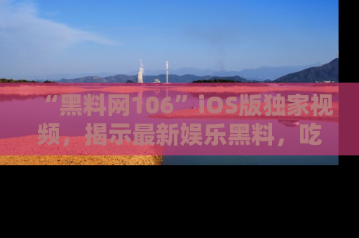 “黑料网106”iOS版独家视频,揭示最新娱乐黑料,吃瓜不停!