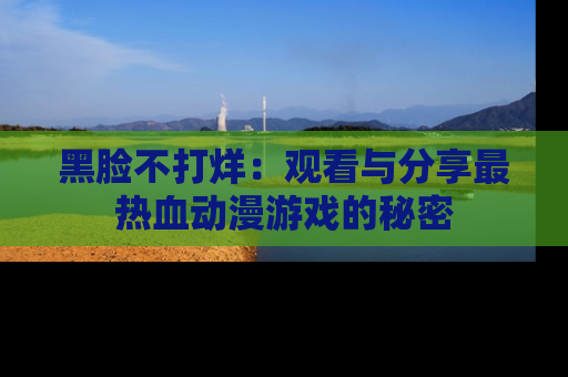 黑脸不打烊：观看与分享最热血动漫游戏的秘密