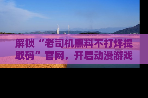 解锁“老司机黑料不打烊提取码”官网，开启动漫游戏的新次元之旅！