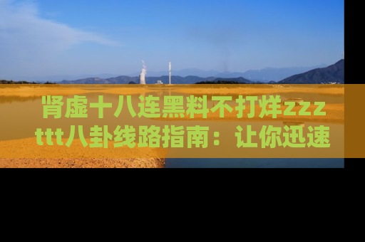 肾虚十八连黑料不打烊zzzttt八卦线路指南:让你迅速掌握热点事件脉络