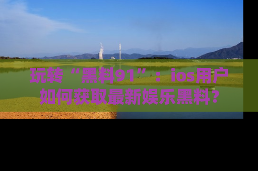 玩转“黑料91”：ios用户如何获取最新娱乐黑料？
